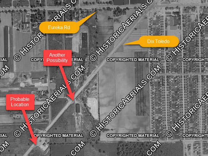 Idle Inn Bar & Motel - 1957 Aerial (newer photo)